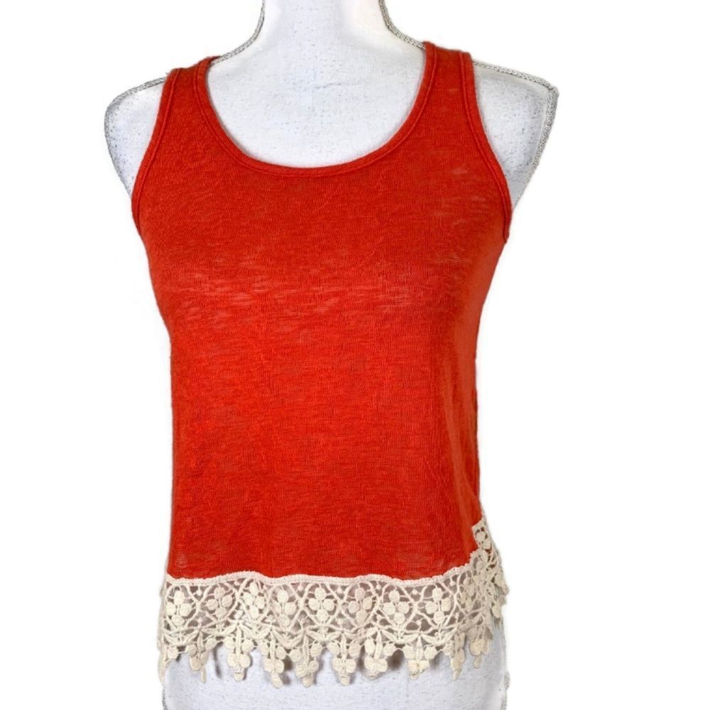 REBEL SUGAR Red Sleevless Summer Tank Top M Med